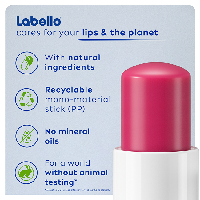 Labello Cherry Shine Caring Lip Balm 4.8 g lūpų balzamas