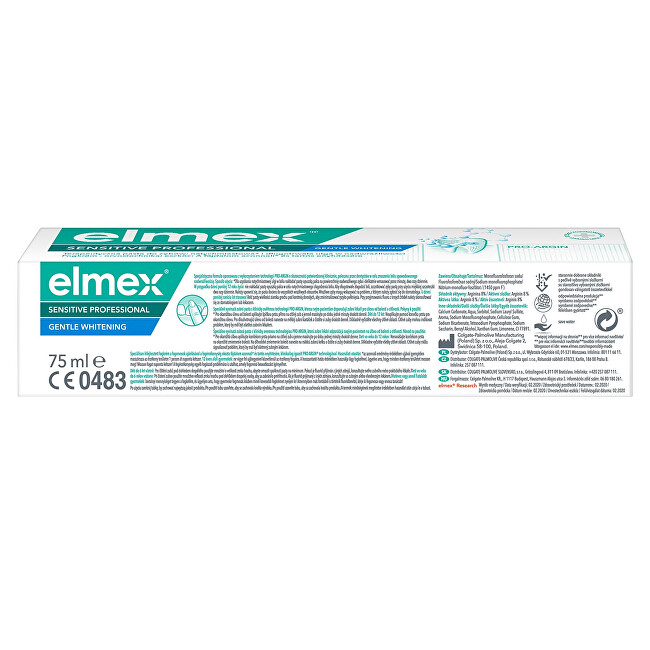 Elmex Sensitiv e Professional Gentle Whitening 75 ml 75ml Dantų emalį stiprinanti priemonė