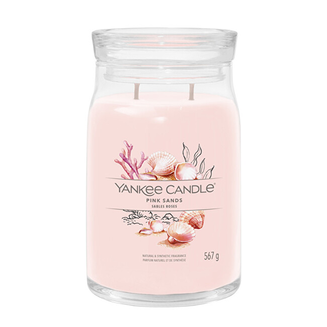Yankee Candle Aromatic candle Signature large glass Pink Sands 567 g Unisex