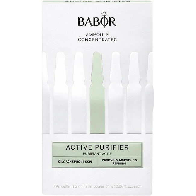 Babor Ampoules for acne skin Active Purifier (Ampoules Concentrate s) 7 x 2 ml 2ml vietinės priežiūros priemonė