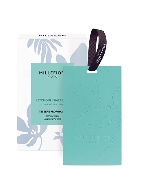 Millefiori Milano Patchouli Smeraldo Scented Cards 3 pcs namų kvapas Millefiori Milano Patchouli Smeraldo Scented Cards 3 pcs namų kvapas