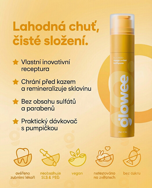 Glowee Mango Sorbet Toothpaste 60 g dantų pasta