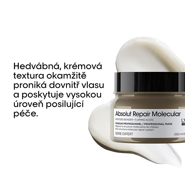 L'Or&eacute;al Professionnel Mask for damaged hair Absolute Repair Molecular (Professional Mask) 150ml &scaron;ampūnas