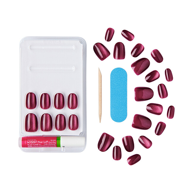 Kiss Gel nails Gel Fantasy Magnetic (Set Us Free) 28 pcs priemonė nagams