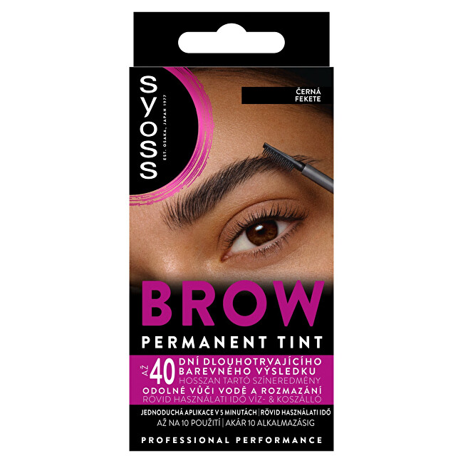 Syoss Brow Tint 17 ml Black antakių dažai