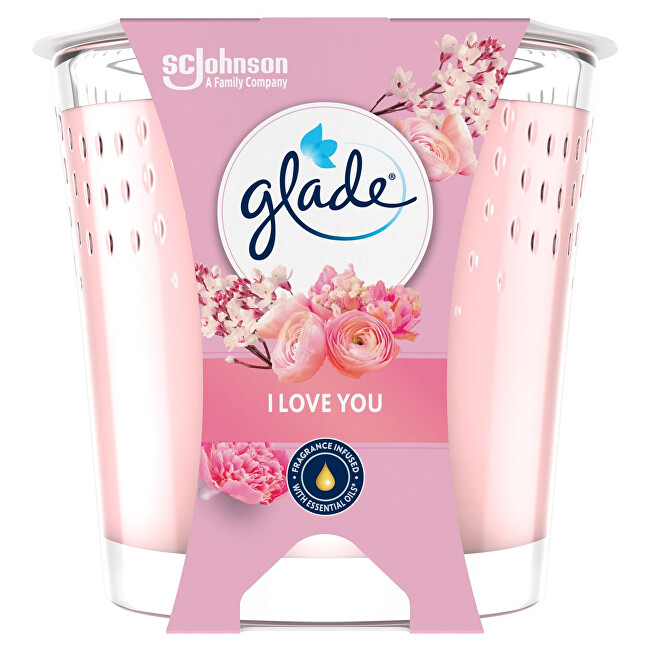 Glade Scented candle I Love You 112 g kvepianti žvakė