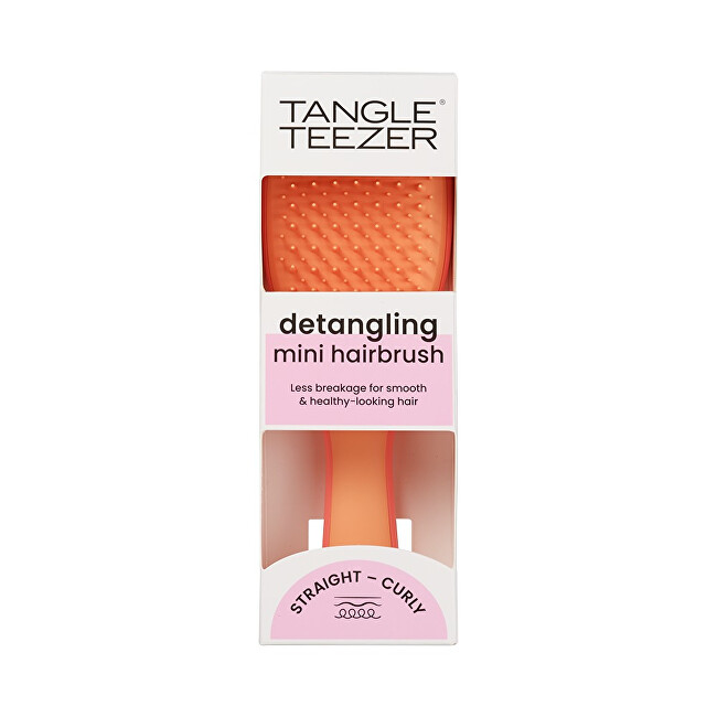 Tangle Teezer The Ultimate Detangler Mini Salmon Pink Apricot Hairbrush plaukų &scaron;epetys