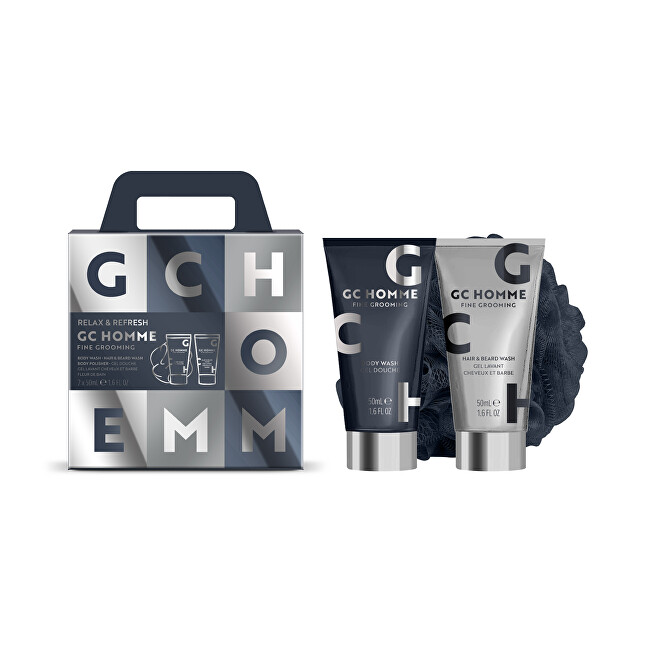 Grace Cole Black Pepper & Mandarin Body Care Gift Set with Sponge 3 pcs Vonios ir du&scaron;o priemonė Vyrams