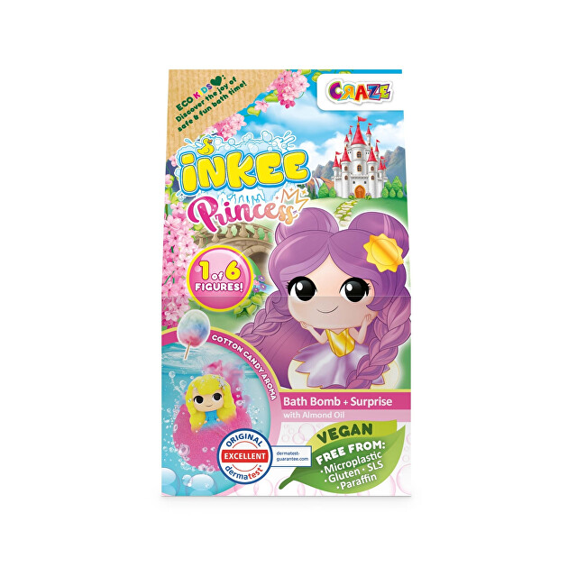 INKEE Bath bomb with a surprise Princess Vonios ir du&scaron;o priemonė
