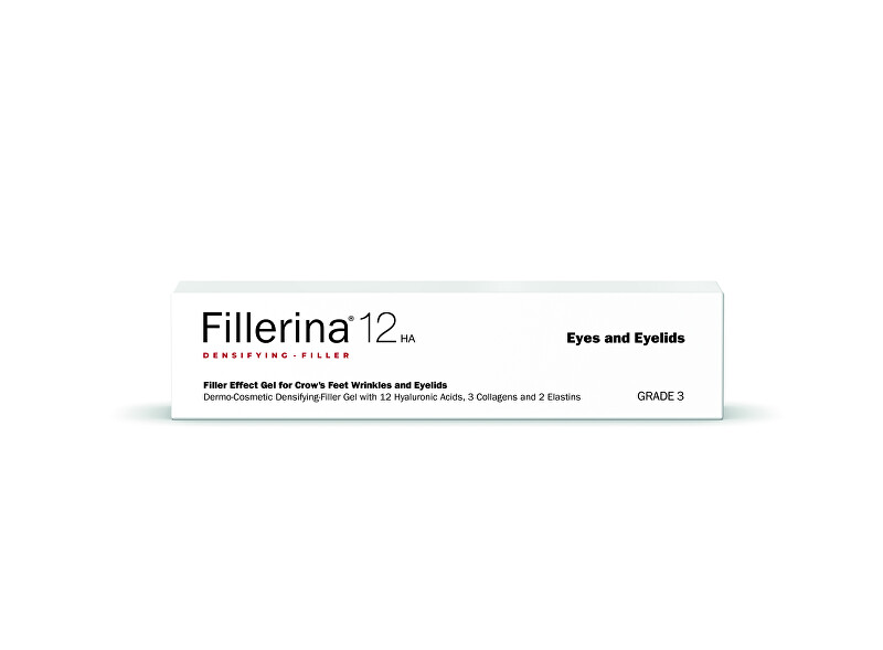 Fillerina Serum for filling deep wrinkles on the eye area 12HA level 3 (Filler Effect Gel) 15 ml 15ml vietinės priežiūros priemonė
