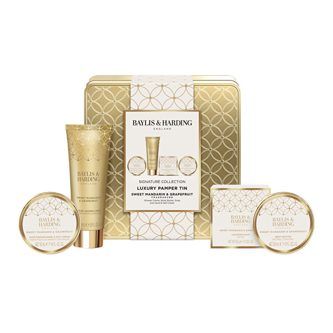 Baylis & Harding Body care gift set in a tin can Mandarin & Grapefruit 4 pcs Moterims
