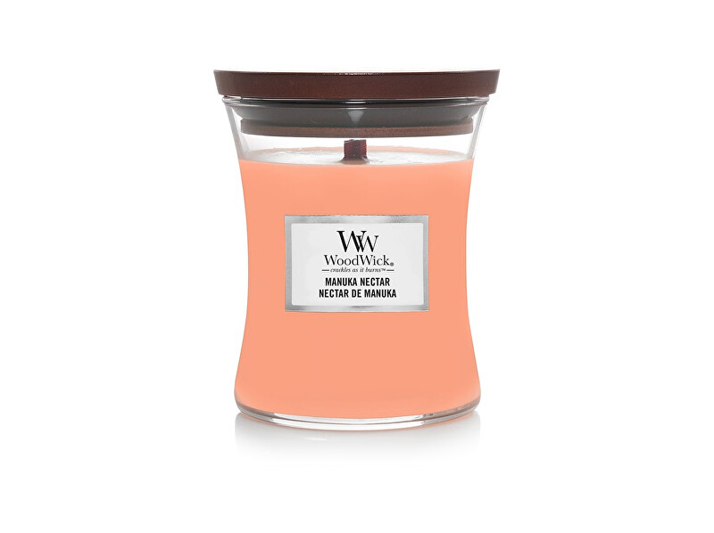 WoodWick WW MEDIUM HOURGLASS MANUKA NECTAR kvepianti žvakė