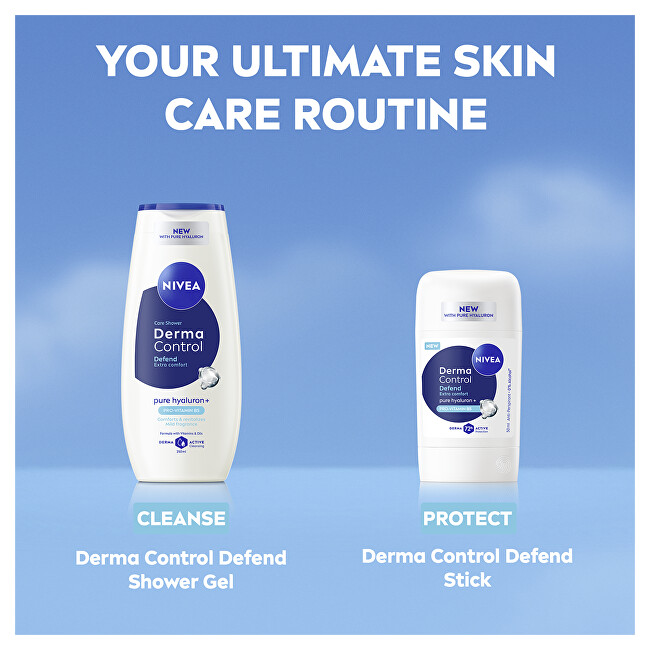 Nivea Revitalizing shower gel Derma Control Defend (Care Shower) 500ml Moterims