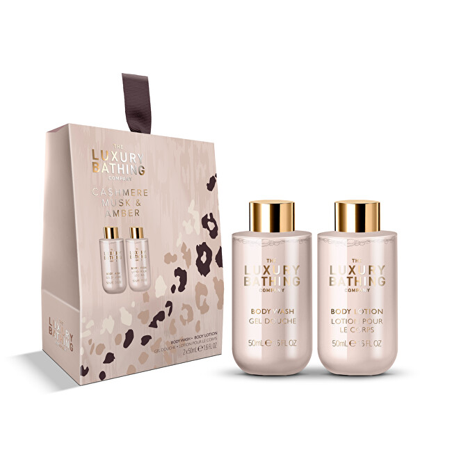 Grace Cole Cashmere, Musk & Amber Gift Set 2 pcs Vonios ir du&scaron;o priemonė Moterims