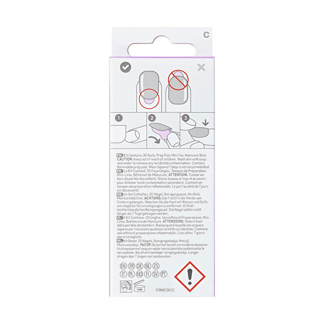 Kiss Self-adhesive nails ImPRESS Nails - Genuine 30 pcs priemonė nagams