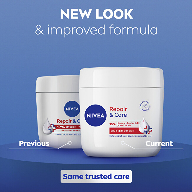 Nivea Hydrating body cream 15% Repair & Care 400 ml 400ml Unisex