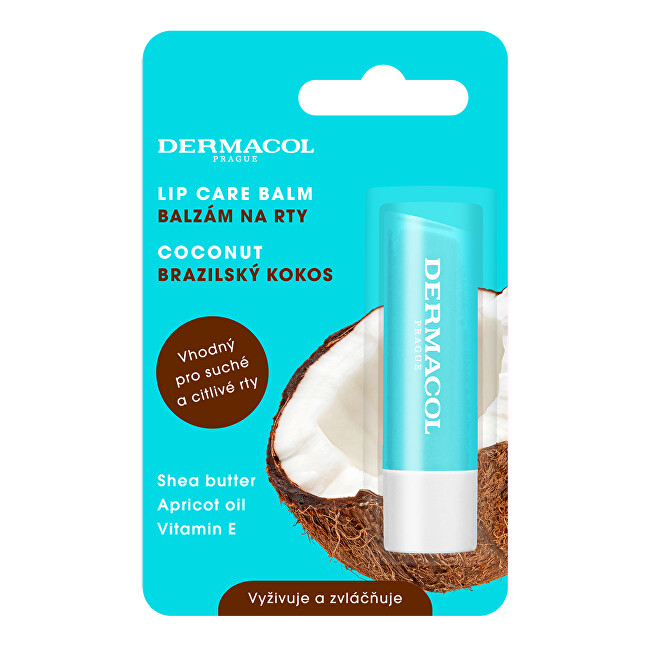 Dermacol Lip Care Balm Coconut 4.8 g lūpų balzamas