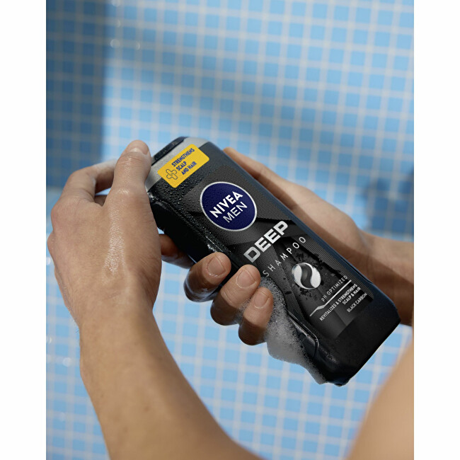 Nivea Revitalizing shampoo for oily hair and scalp Men (Deep Shampoo) 500ml &scaron;ampūnas