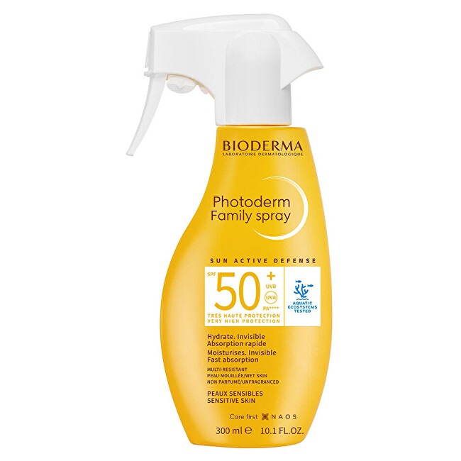 BIODERMA Sunscreen spray for sensitive skin SPF 50+ Photoderm (Family Spray) 300 ml 300ml Unisex
