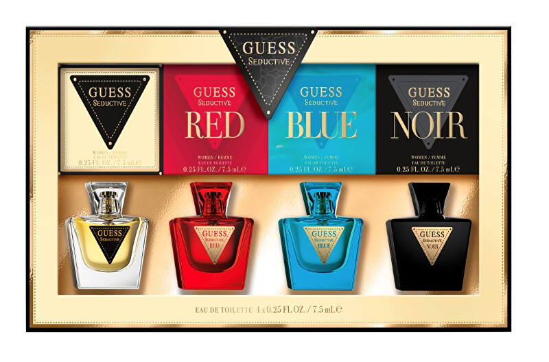 Guess Mini set Guess Seductive - EDT 4 x 7,5 ml 5ml kvepalų mėginukas Moterims