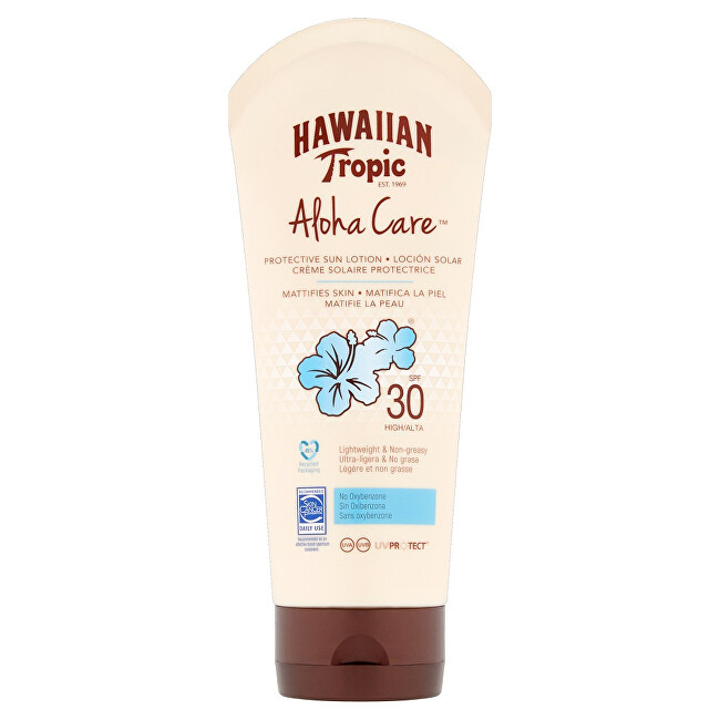 Hawaiian Tropic SPF 30 Aloha Care (Protective Sun Lotion Mattifies Skin) 180 ml 180ml Moterims