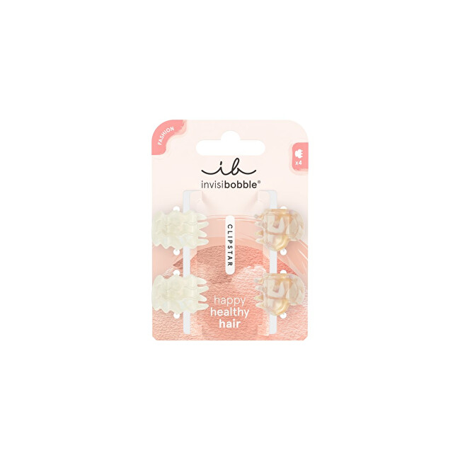 Invisibobble Hair clip Clipstar XS Petit Rainbow 4 pcs Moterims