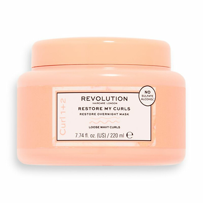 Revolution Haircare Night mask for curly and wavy hair Restore My Curl s (Overnight Mask) 220 ml 220ml Moterims