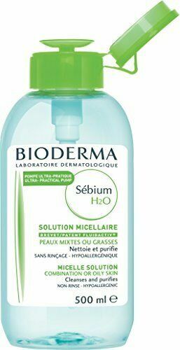 BIODERMA Cleansing water for oily skin S&eacute;bium H2O (Solution Micellaire) 500ml vietinės priežiūros priemonė