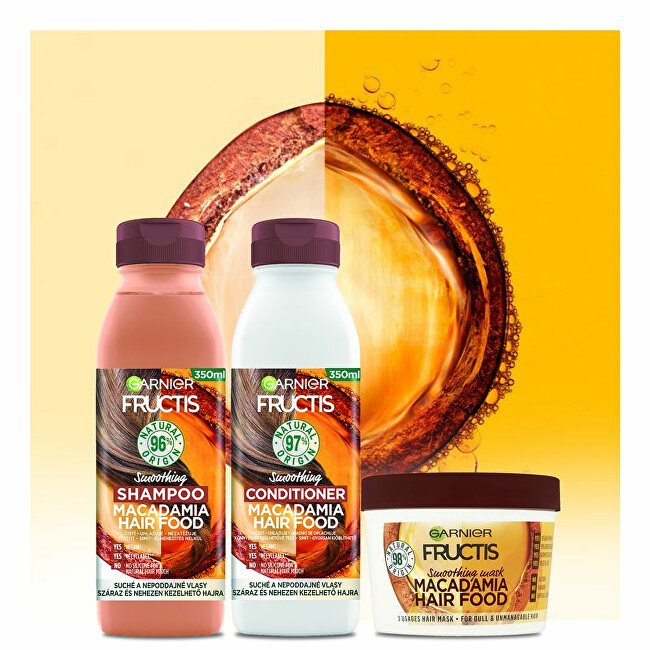 Garnier Fructis Hair Food Smoothing Conditioner ( Macadamia Smooth ing Conditioner) 350 ml 350ml plaukų balzamas