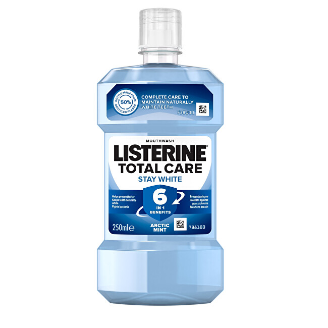 Listerine Mouthwash with whitening effect Total Care Stay White 250ml Unisex