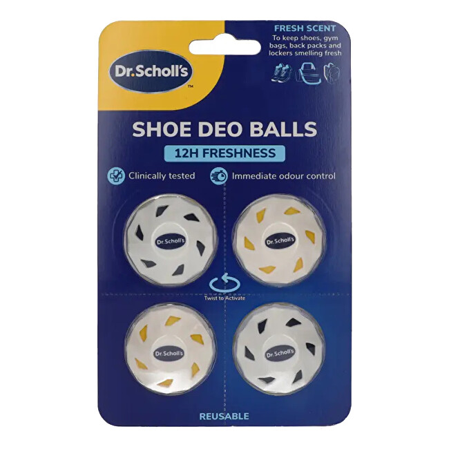 Scholl Shoe Deo Balls 4 pcs Unisex
