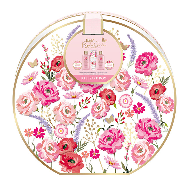 Baylis & Harding Royale Garden Set in a Flower Box - Sada p&eacute;če o tělo v květinov&eacute;m boxu ( 5 ks ) Vonios ir du&scaron;o priemonė Moterims