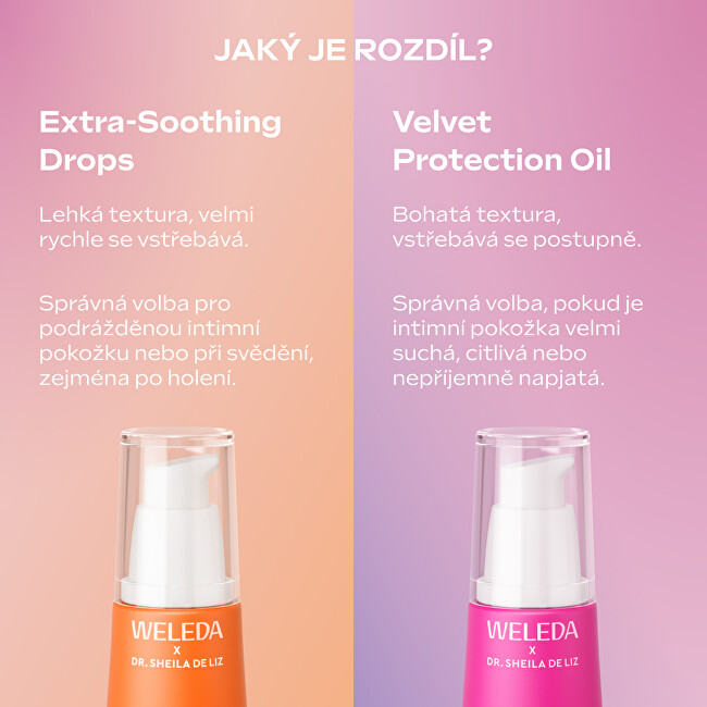 Weleda Soothing oil care for the intimate area Vlora+ Extra Soothing Drops 30 ml 30ml intymios higienos priežiūra