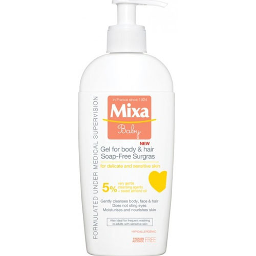 Mixa Extra nourishing washing Baby gel for body and hair 5% 400 ml 400ml Vaikams