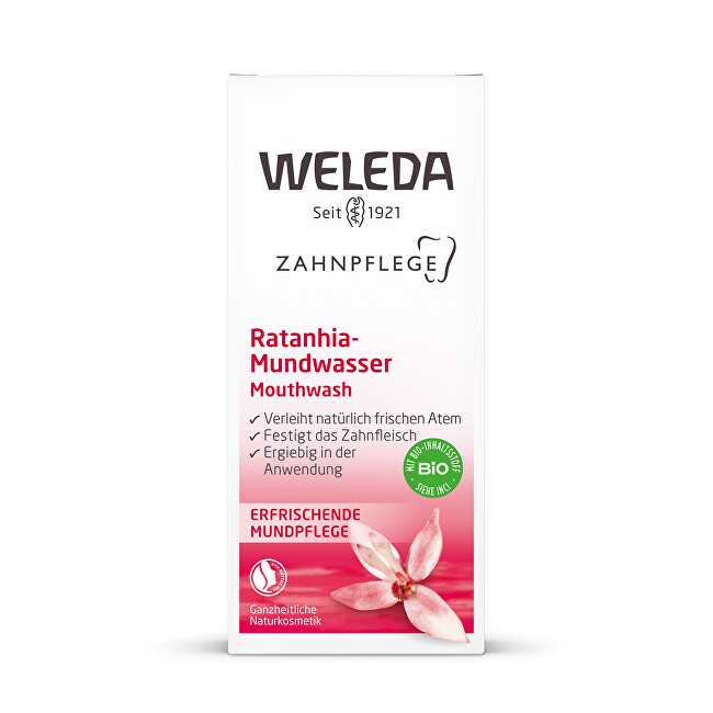 Weleda Mouthwash Ratanhia 50 ml 50ml dantų skalavimo skystis