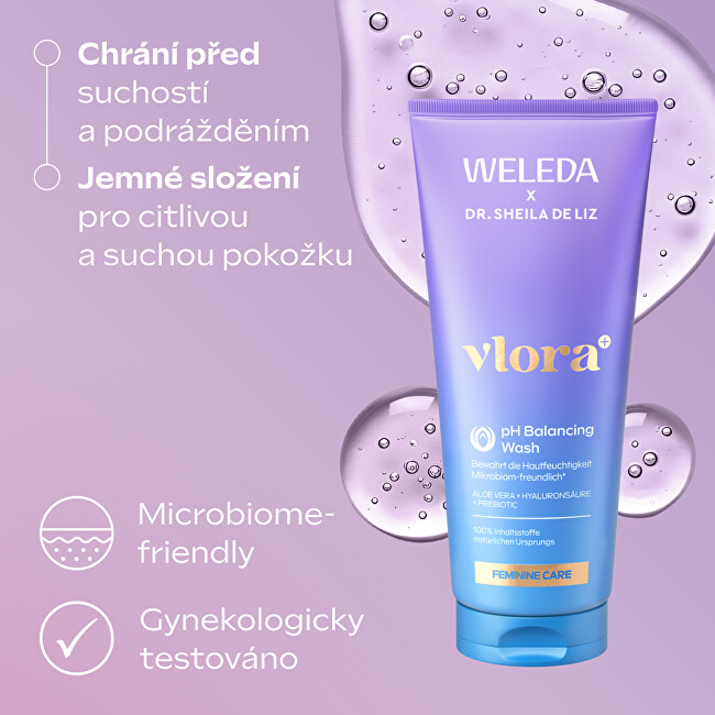 Weleda Vlora+ Ph Balancing Wash Gel for Intimate Hygiene 200 ml 200ml intymios higienos priežiūra