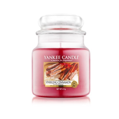 Yankee Candle Scented candle Classic medium Cinnamon Cinnamon (Sparkling Cinnamon) 411 g Unisex