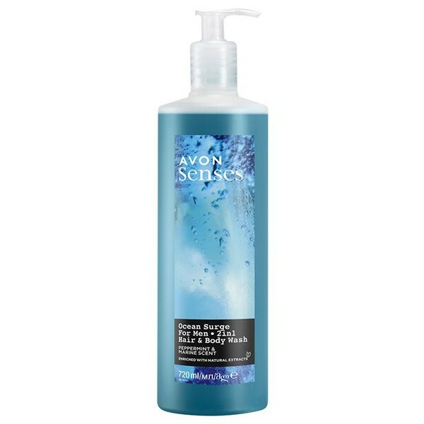Avon Shower gel for body and hair with the scent of the sea and mint ( Hair & Body Wash) 720 ml 720ml Vyrams