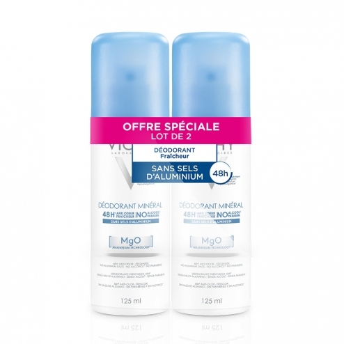 Vichy 48H Mineral Deodorant 2 x Kūnui Moterims
