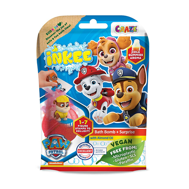 INKEE Paw Patrol surprise bath bomb Vonios ir du&scaron;o priemonė