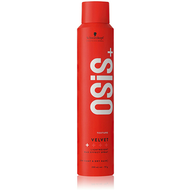 Schwarzkopf Professional Lightweight wax spray OSiS Velvet (Wax Effect Spray) 200 ml 200ml modeliavimo priemonė