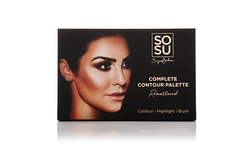 SOSU Cosmetics Face contour palette Remastered (Complete Contour Palette) 26 g šviesintojas