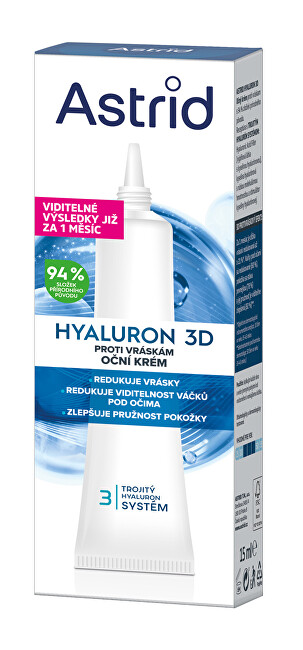 Astrid Anti-wrinkle eye cream Hyaluron 3D 15 ml 15ml Moterims
