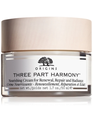 Origins Nourishing ( Nourish ing Cream For Renewal, Repair And Radiance) Three Part Harmony &trade; ( Nourish ing 50ml vietinės priežiūros priemonė