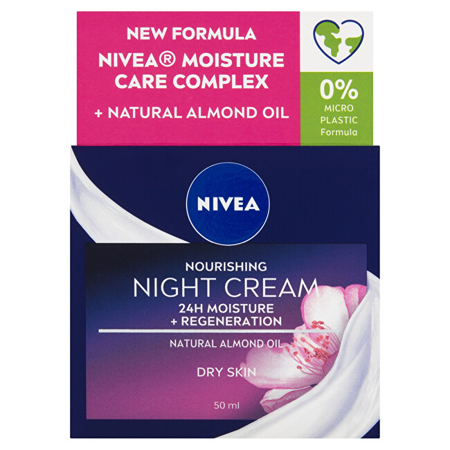 Nivea Nourishing regenerative night cream for dry and sensitive skin Essential s 50 ml 50ml Moterims