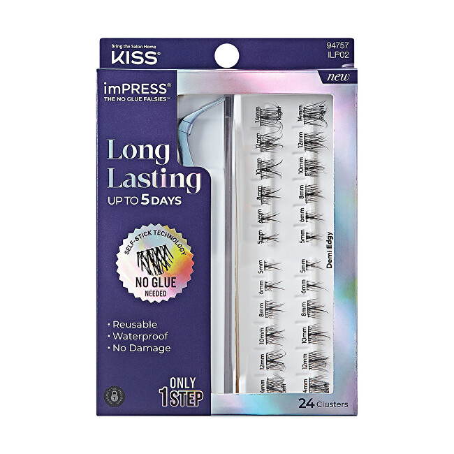 Kiss ImPRESS (Press on LongLasting) False Eyelashes 02 Moterims