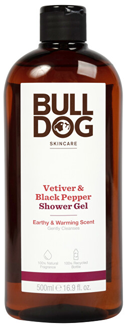 Bulldog Bulldog Vetiver & Black Pepper Shower Gel 500ml 500ml Vyrams