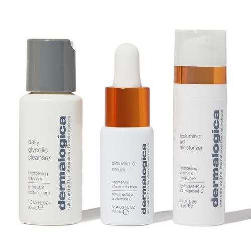 Dermalogica Daily Brightness Boosters skin care gift set makiažo valiklis