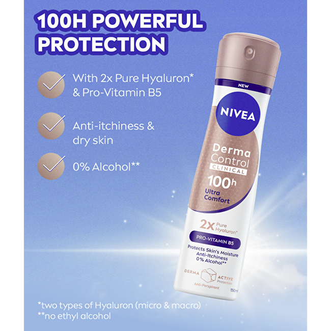 Nivea Derma Control Ultra Comfort antiperspirant spray 150 ml 150ml dezodorantas