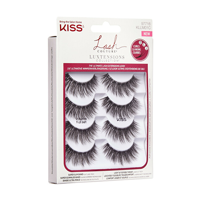 Kiss Artificial eyelashes LuXtension Multipack Volume Full Set dirbtinės blakstienos